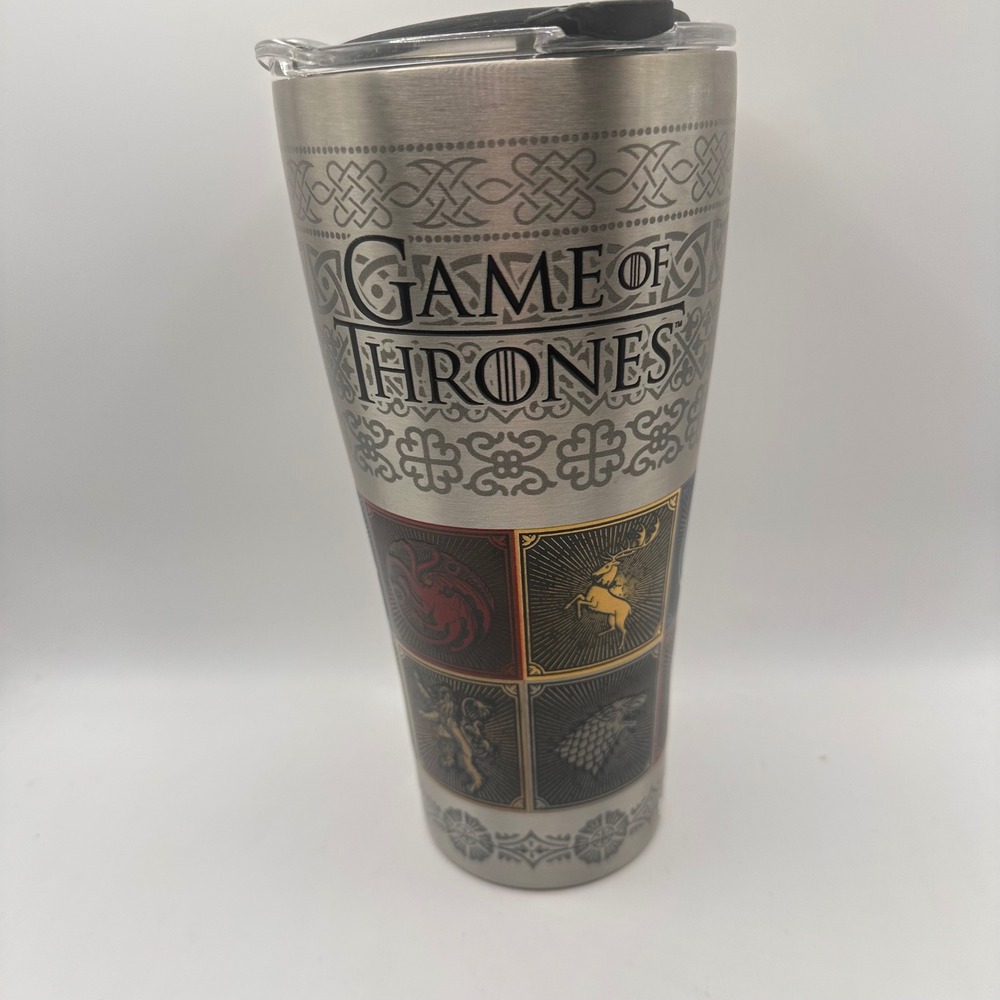 NWT Tervis Game of Thrones House Sigils Stainless Steel 30oz Tumbler w/Lid 2019